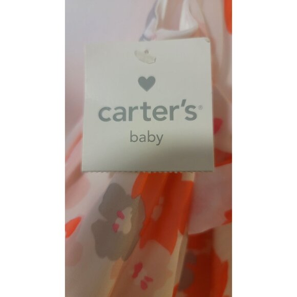 3M Carters Baby Floral Sleeveless Dress W/ Bloomers Polyester Pink/White 2-Piece - Picture 5 of 7